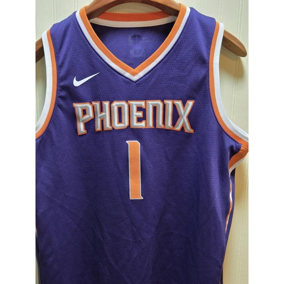 Nike Other - Phoenix Suns Jersey Boys Large Purple NBA Basketball Booker 1 Nike Swingman